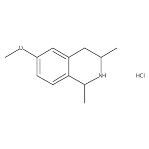 6-Methoxy-1,3-dimethyl-1,2,3,4-tetrahydroisoquinoline hydrochloride Structure