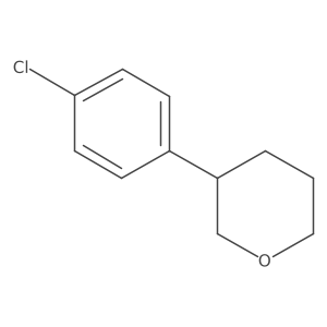 3-(4-chlorophenyl)tetrahydro-2H-pyran Structure