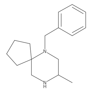 6-Benzyl-8-methyl-6,9-diaza-spiro[4.5]decane结构式