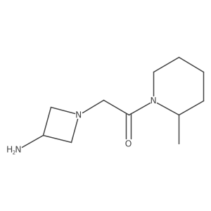 2-(3-Aminoazetidin-1-yl)-1-(2-methylpiperidin-1-yl)ethan-1-one结构式