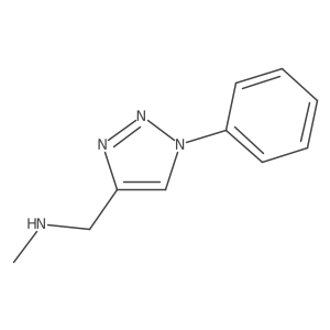 n-Methyl-1-(1-phenyl-1h-1,2,3-triazol-4-yl)methanamine结构式