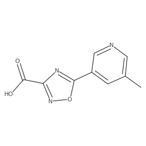 5-(5-Methylpyridin-3-yl)-1,2,4-oxadiazole-3-carboxylic acid结构式