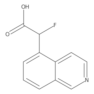 2-Fluoro-2-(isoquinolin-5-yl)acetic acid Structure