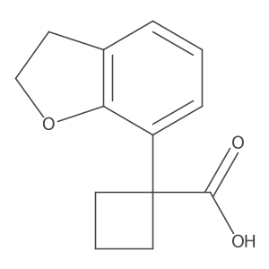 1-(2,3-Dihydro-1-benzofuran-7-yl)cyclobutane-1-carboxylic acid Structure