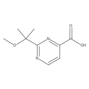 2-(2-Methoxypropan-2-yl)pyrimidine-4-carboxylic acid结构式