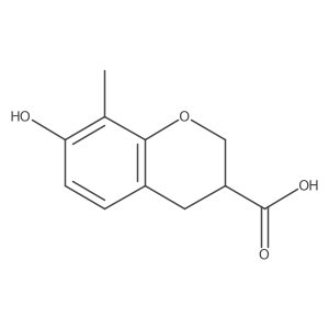 7-Hydroxy-8-methylchromane-3-carboxylic acid Structure