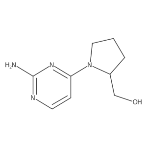 [1-(2-Aminopyrimidin-4-yl)pyrrolidin-2-yl]methanol Structure