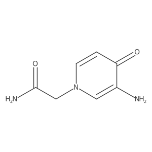 2-(3-Amino-4-oxo-1,4-dihydropyridin-1-YL)acetamide结构式