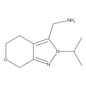 (2-Isopropyl-2,4,5,7-tetrahydropyrano[3,4-c]pyrazol-3-yl)methanamine Structure