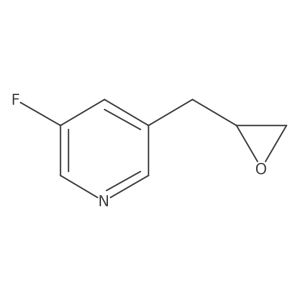 3-Fluoro-5-[(oxiran-2-yl)methyl]pyridine Structure