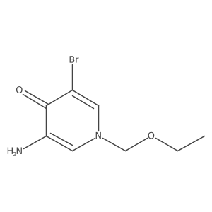 3-Amino-5-bromo-1-(ethoxymethyl)-1,4-dihydropyridin-4-one Structure