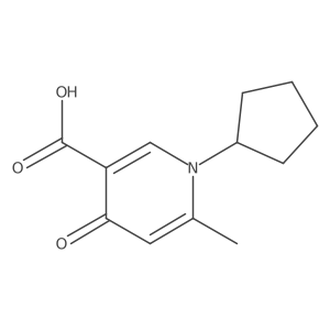 1-Cyclopentyl-1,4-dihydro-6-methyl-4-oxo-3-pyridinecarboxylic acid Structure