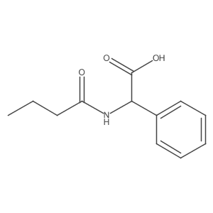 (2S)-2-butanamido-2-phenylacetic acid Structure