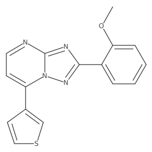 2-(2-Methoxyphenyl)-7-(3-thienyl)[1,2,4]triazolo[1,5-a]pyrimidine结构式