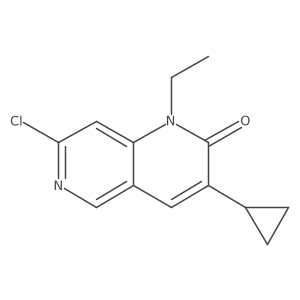 7-Chloro-3-cyclopropyl-1-ethyl-1,6-naphthyridin-2-one Structure