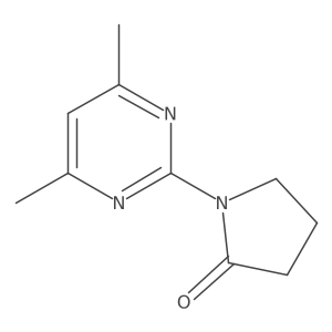 1-(4,6-Dimethyl-2-pyrimidinyl)-2-pyrrolidinone结构式