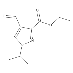 Ethyl 4-formyl-1-propan-2-ylpyrazole-3-carboxylate Structure