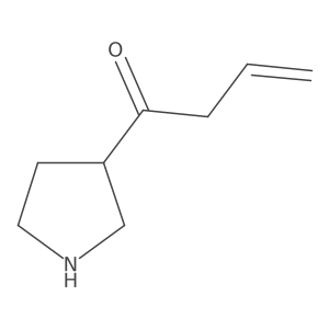 1-(Pyrrolidin-3-yl)but-3-en-1-one结构式