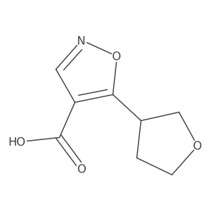 5-(Oxolan-3-yl)-1,2-oxazole-4-carboxylic acid Structure