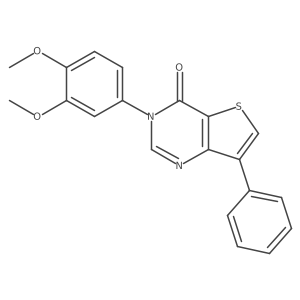 3-(3,4-Dimethoxyphenyl)-7-phenylthieno[3,2-d]pyrimidin-4(3H)-one Structure
