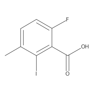 6-Fluoro-2-iodo-3-methylbenzoic acid结构式