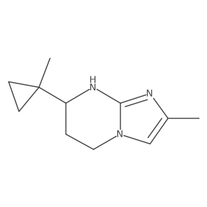 2-Methyl-7-(1-methylcyclopropyl)-5H,6H,7H,8H-imidazo[1,2-a]pyrimidine Structure