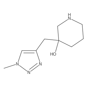 3-[(1-methyl-1H-1,2,3-triazol-4-yl)methyl]piperidin-3-ol Structure