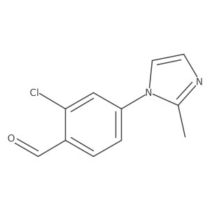 2-Chloro-4-(2-methyl-1H-imidazol-1-yl)benzaldehyde结构式