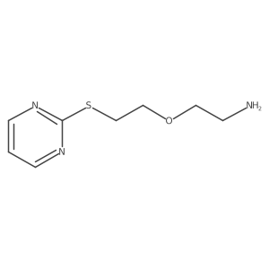 2-[2-(Pyrimidin-2-ylsulfanyl)ethoxy]ethan-1-amine结构式