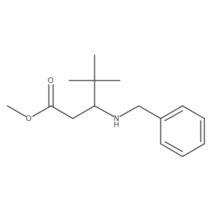 Methyl 3-(benzylamino)-4,4-dimethylpentanoate Structure