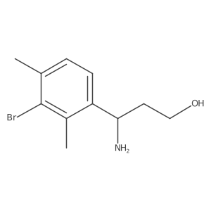 3-Amino-3-(3-bromo-2,4-dimethylphenyl)propan-1-ol Structure