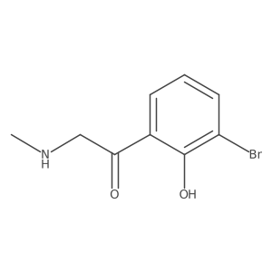1-(3-Bromo-2-hydroxyphenyl)-2-(methylamino)ethan-1-one结构式