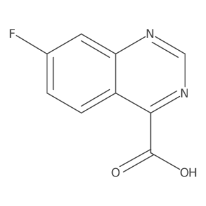 7-Fluoroquinazoline-4-carboxylic acid结构式