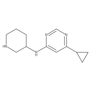 6-cyclopropyl-N-(piperidin-3-yl)pyrimidin-4-amine Structure