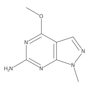 4-methoxy-1-methyl-1H-pyrazolo[3,4-d]pyrimidin-6-amine Structure