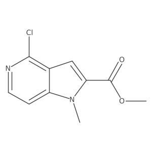 Methyl 4-chloro-1-methyl-1H-pyrrolo[3,2-c]pyridine-2-carboxylate Structure
