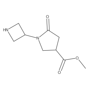Methyl 1-(azetidin-3-yl)-5-oxopyrrolidine-3-carboxylate Structure