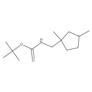 tert-butyl N-[(1,3-dimethylpyrrolidin-3-yl)methyl]carbamate Structure