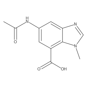 5-acetamido-1-methyl-1H-1,3-benzodiazole-7-carboxylic acid结构式