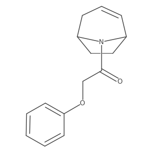 1-((1R,5S)-8-azabicyclo[3.2.1]oct-2-en-8-yl)-2-phenoxyethanone结构式