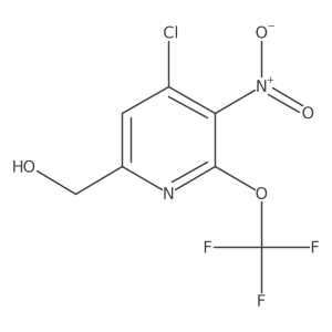 (4-Chloro-5-nitro-6-(trifluoromethoxy)pyridin-2-yl)methanol Structure