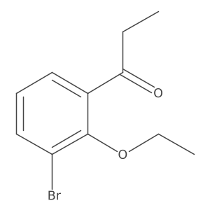 1-(3-Bromo-2-ethoxyphenyl)propan-1-one Structure
