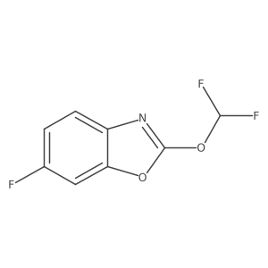 2-(Difluoromethoxy)-6-fluorobenzo[d]oxazole结构式