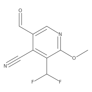 3-(Difluoromethyl)-5-formyl-2-methoxyisonicotinonitrile Structure