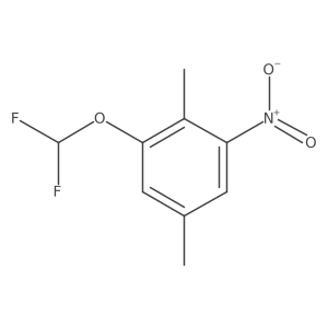 1-Difluoromethoxy-2,5-dimethyl-3-nitrobenzene Structure