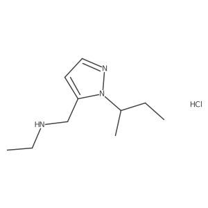 [(1-sec-butyl-1H-pyrazol-5-yl)methyl]ethylamine结构式