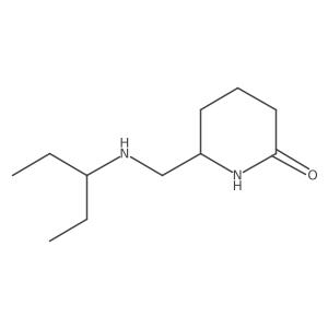 6-{[(Pentan-3-yl)amino]methyl}piperidin-2-one结构式