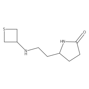 5-(2-(Thietan-3-ylamino)ethyl)pyrrolidin-2-one结构式