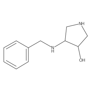 (3R,4R)-4-(benzylamino)pyrrolidin-3-ol Structure