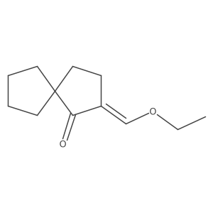 2-(Ethoxymethylidene)spiro[4.4]nonan-1-one结构式